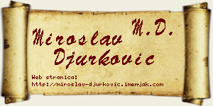 Miroslav Đurković vizit kartica